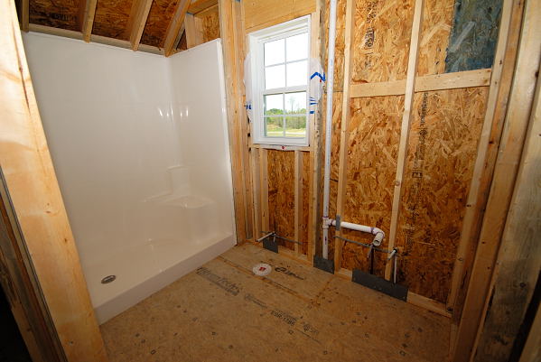 New Construction for Sale - 901 Braswell Rd. - Goldsboro NC - Unfinished Bonus Room Bathroom